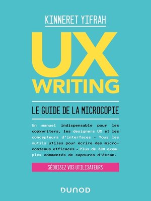 cover image of UX writing